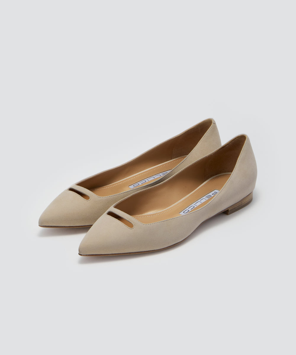 PELLICO | アネッリ スウェード パンプス 1.0cm LIGHT BEIGE【伊勢丹