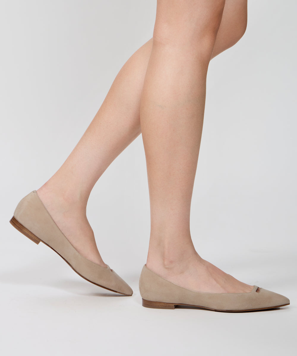 PELLICO | ANDREA アネッリ スウェード パンプス 1.0cm LIGHT BEIGE