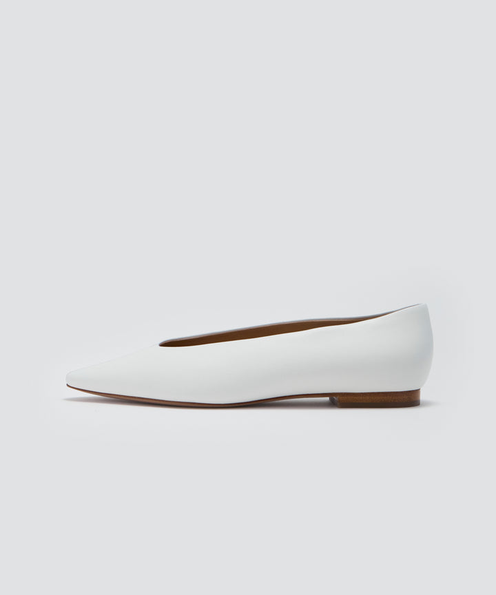 PELLICO ホワイト フラットシューズ PELLICO | パンプス 1.0cm WHITE - アマンオンラインストア – AMAN