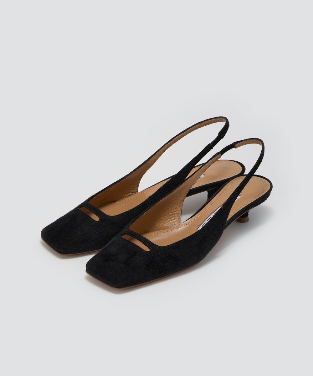 PELLICO | NORA アネッリ バックスリング パンプス 3.0cm BLACK