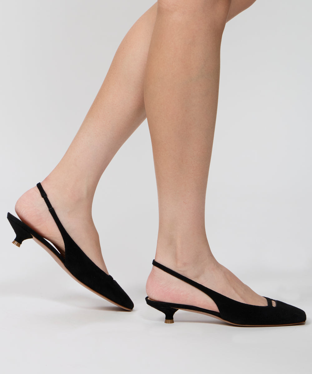 PELLICO | NORA アネッリ バックスリング パンプス 3.0cm BLACK