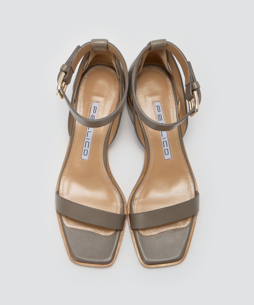 PELLICO アンクルストラップサンダル ベージュ PELLICO | サンダル 5.0cm TAUPE - アマンオンラインストア – AMAN