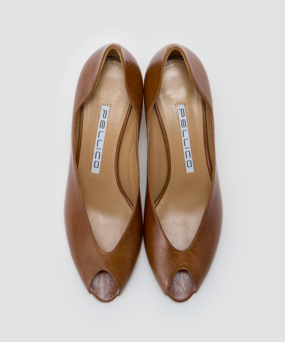 PELLICO | BETA ウェッジソール パンプス 4.0cm BROWN - アマン