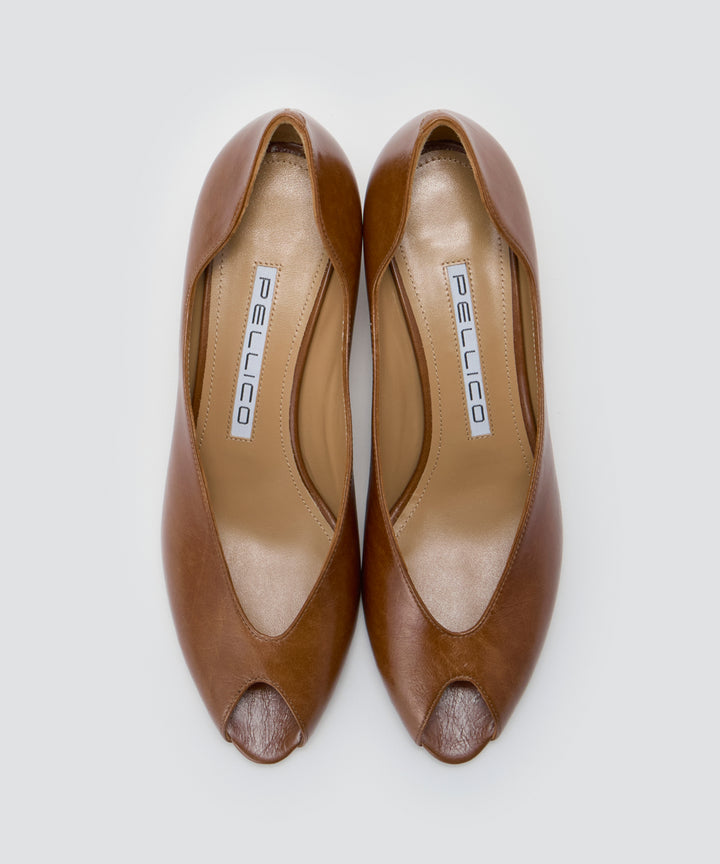 PELLICO | BETA ウェッジソール パンプス 4.0cm BROWN - アマン