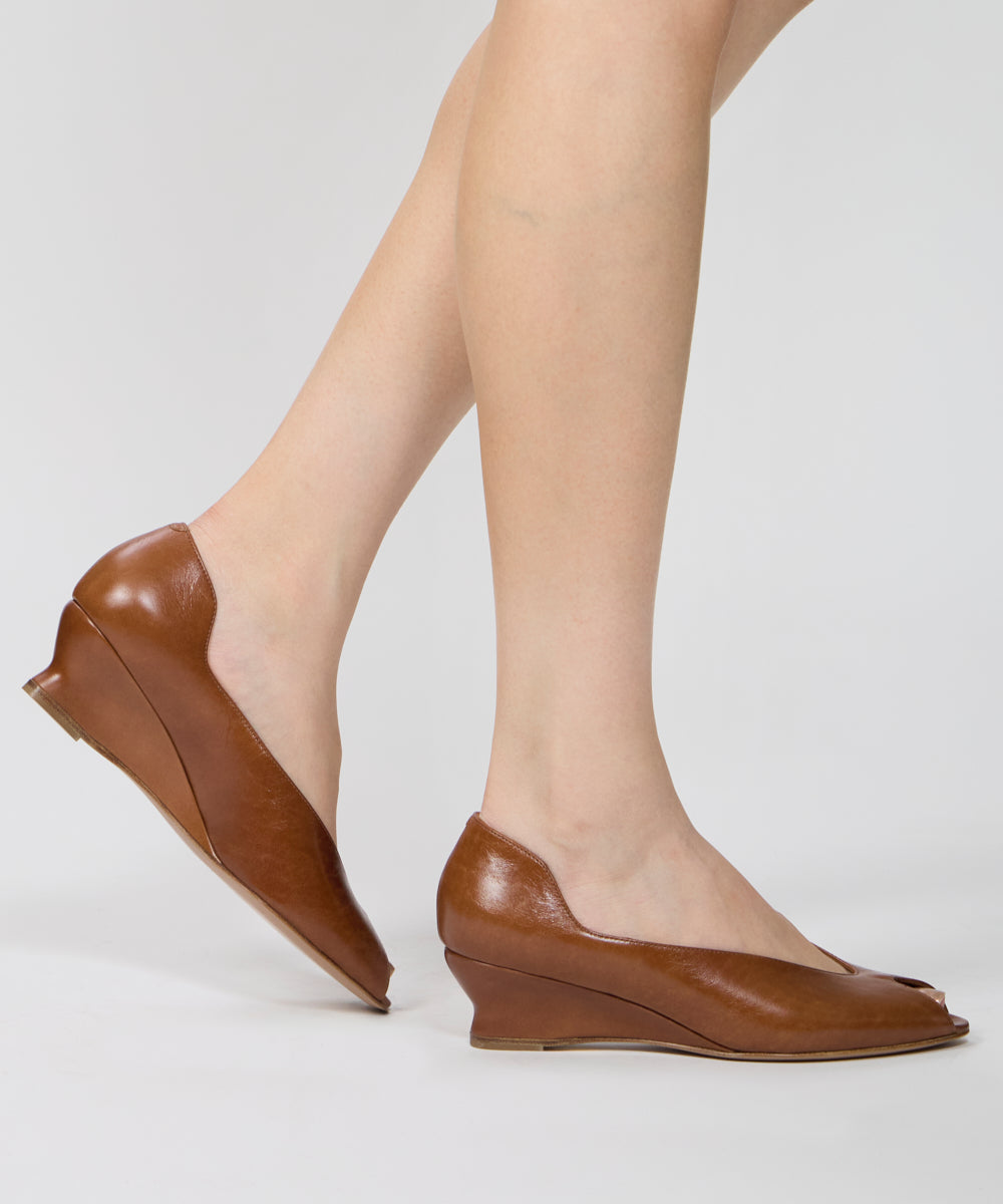 PELLICO | BETA ウェッジソール パンプス 4.0cm BROWN - アマン
