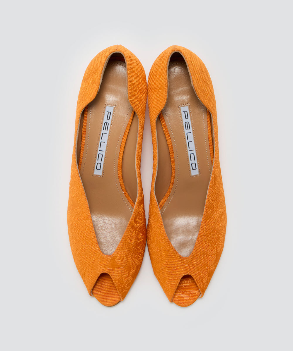 PELLICO | BETA ウェッジソール パンプス 4.0cm ORANGE - アマン