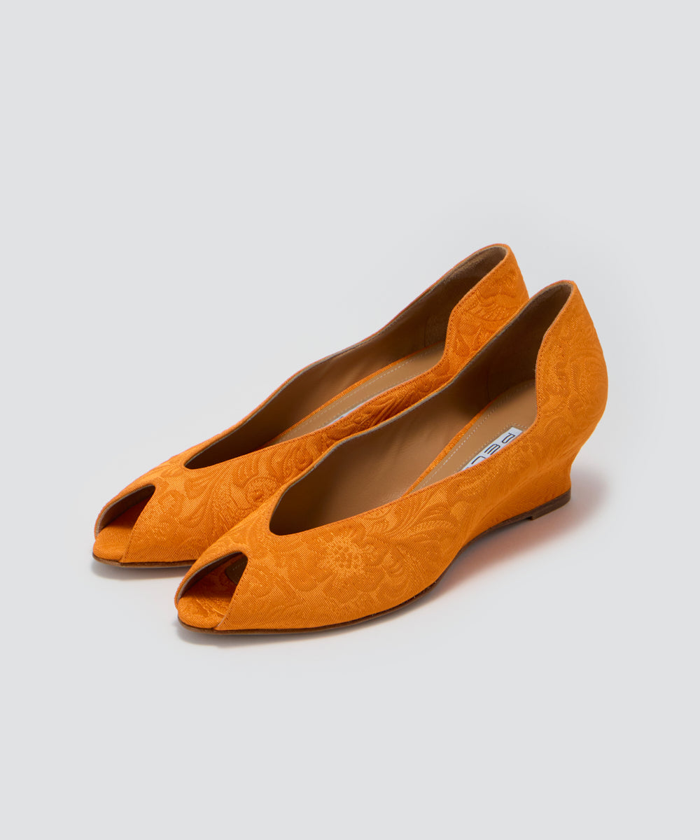 PELLICO | BETA ウェッジソール パンプス 4.0cm ORANGE - アマン