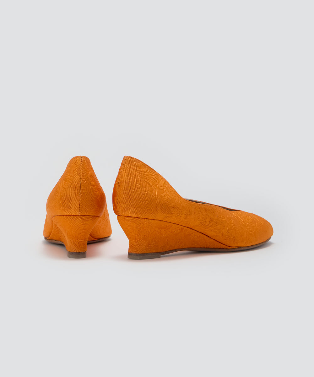 PELLICO | BETA ウェッジソール パンプス 4.0cm ORANGE - アマン