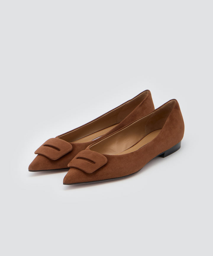 PELLICO | アネッリフィッビア スウェード パンプス 1.0cm BROWN