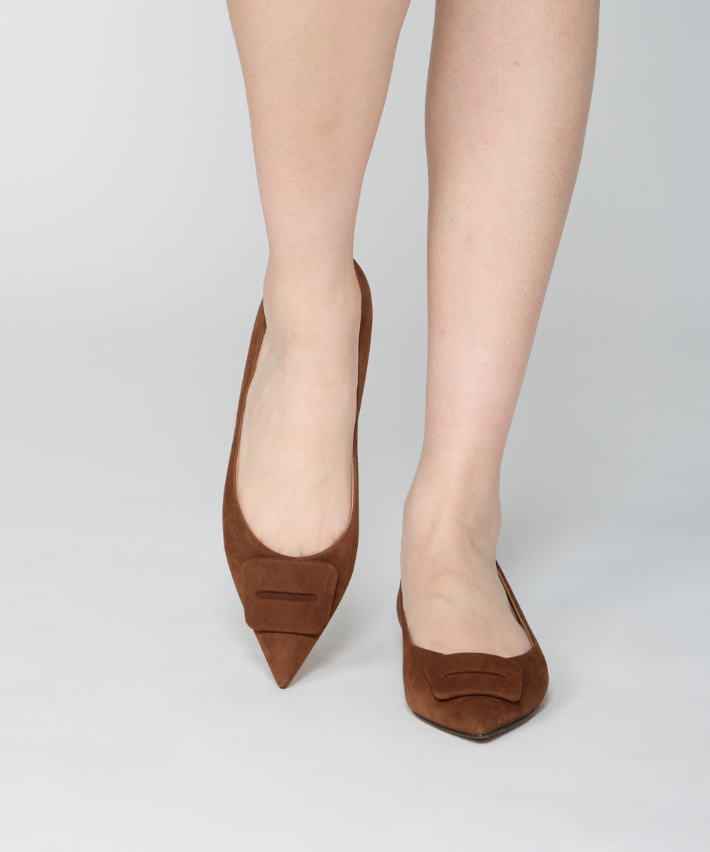 PELLICO | アネッリフィッビア スウェード パンプス 1.0cm BROWN