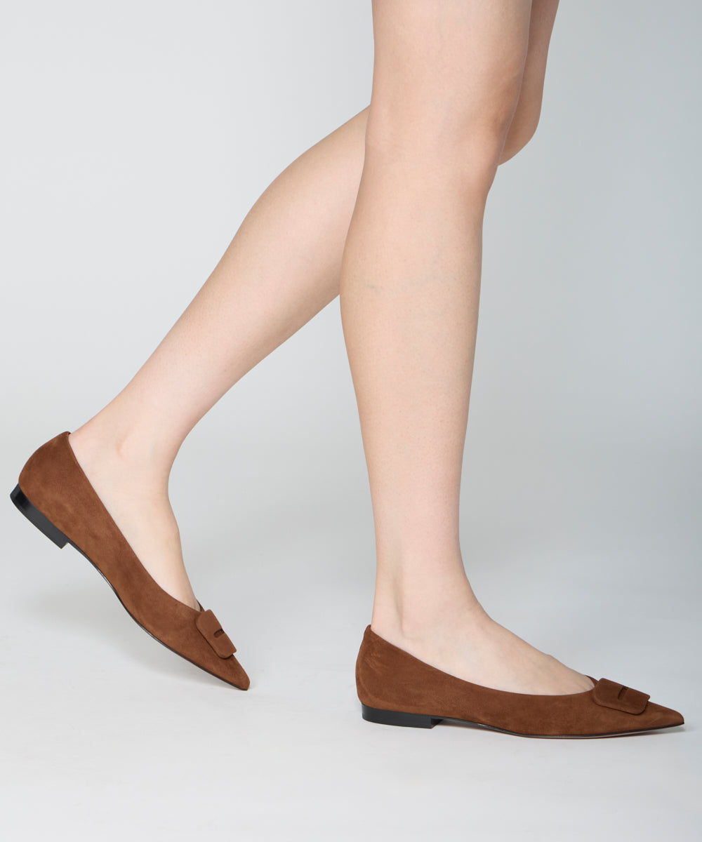 PELLICO | アネッリフィッビア スウェード パンプス 1.0cm BROWN