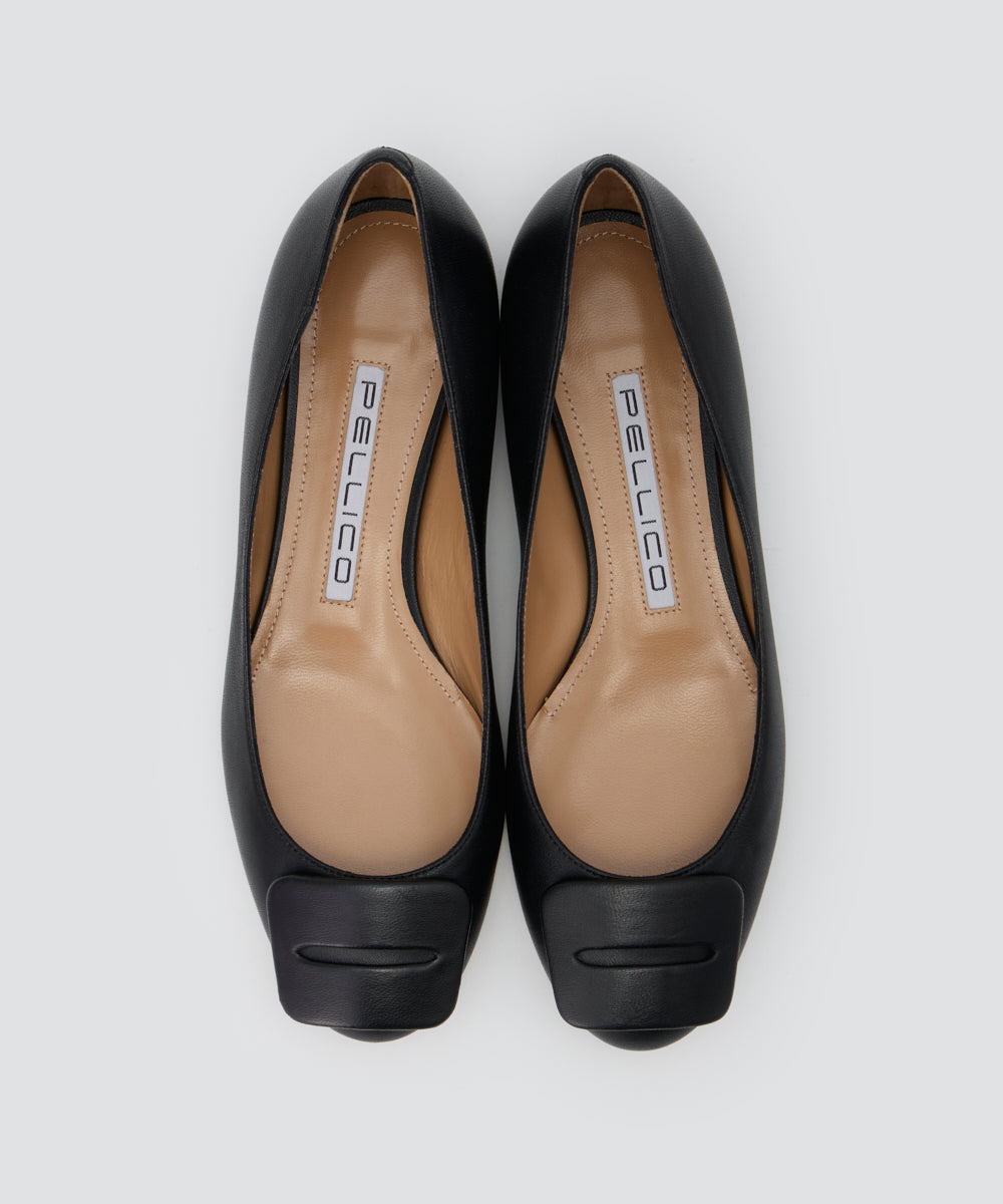 【極美品】PELLICO ANELLI FIBBIA アネッリ フィビア PELLICO | アネッリフィッビア パンプス 1.0cm BLACK - アマン