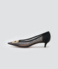 ANIMA アネッリフィッビア チュール パンプス 3.5cm BLACK