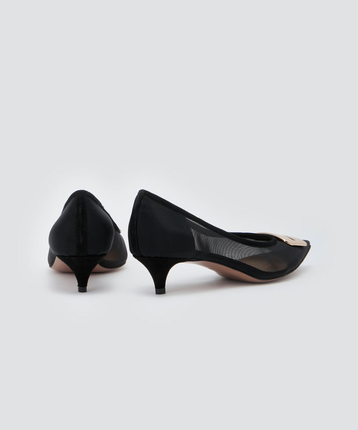 PELLICO | アネッリフィッビア チュール パンプス 3.5cm BLACK
