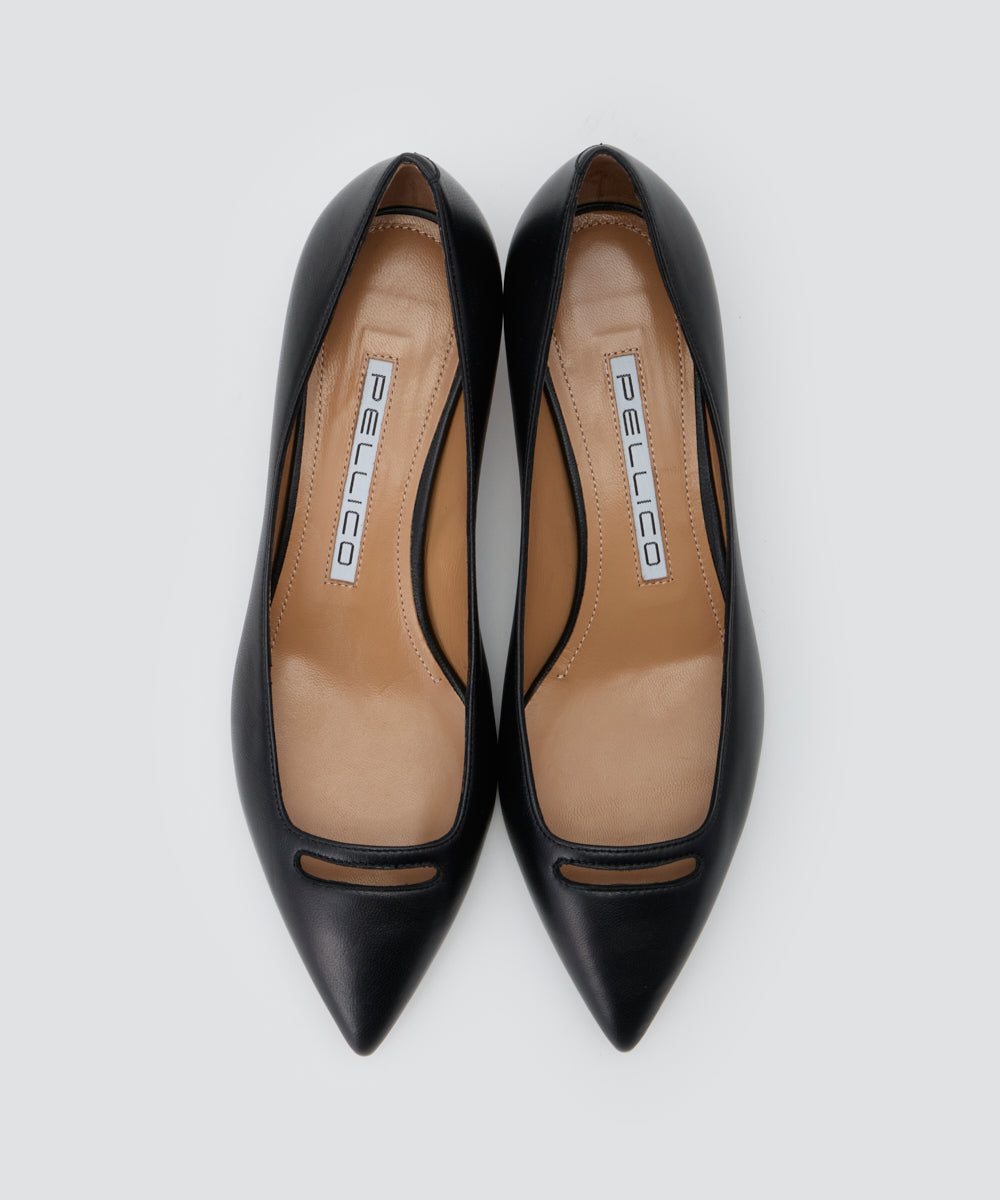 PELLICO | アネッリ スムース パンプス 3.5cm BLACK - アマン
