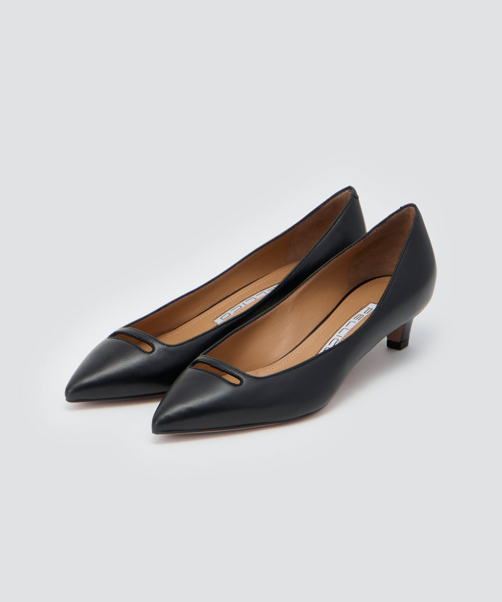 PELLICO | アネッリ スムース パンプス 3.5cm BLACK - アマン