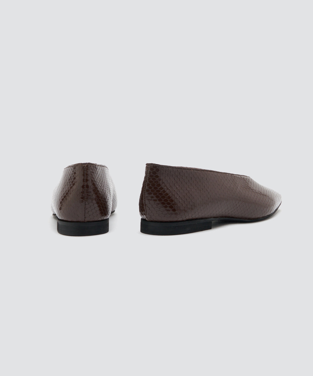 PELLICO | パンプス 1.0cm BROWN PYTHON - アマンオンラインストア