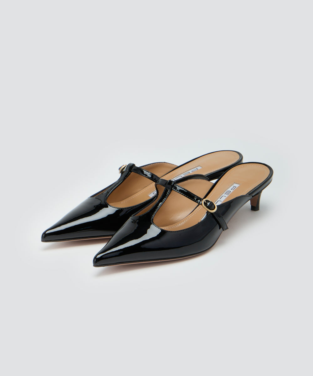 PELLICO | Tストラップ パンプス 3.5cm BLACK - アマンオンライン