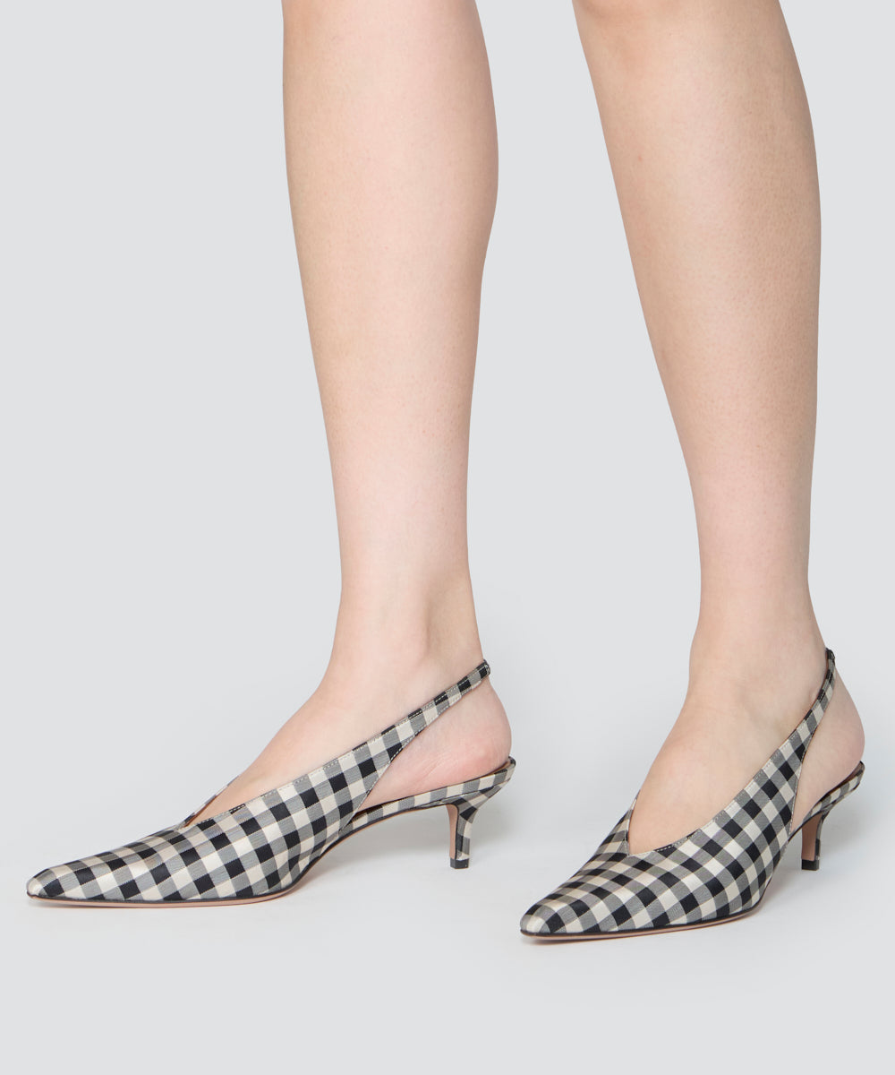 PELLICO | バックスリング パンプス 5.0cm CHECK - アマンオンライン