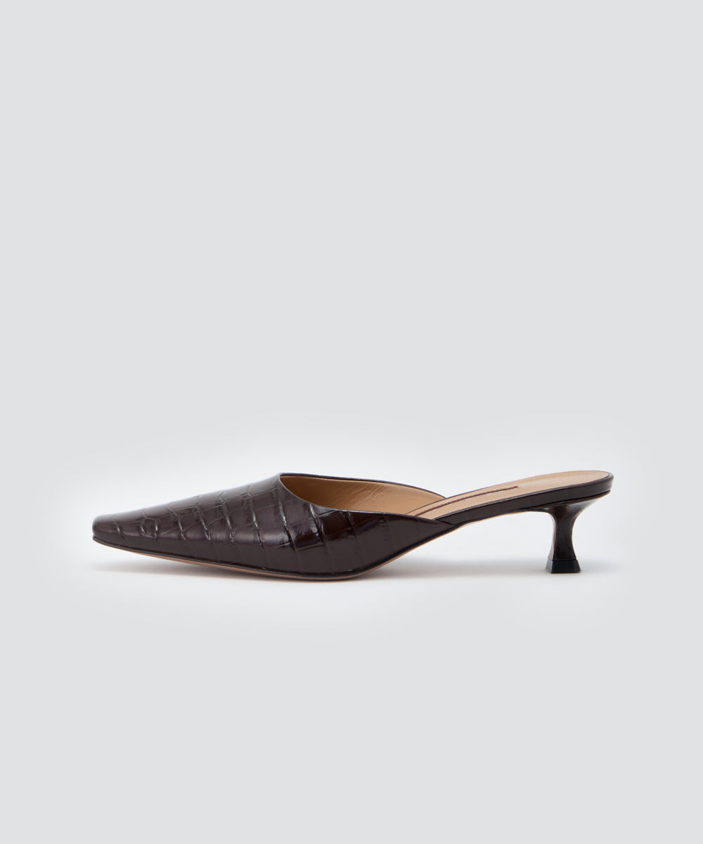 DAMA ミュール 3.5cm BROWN
