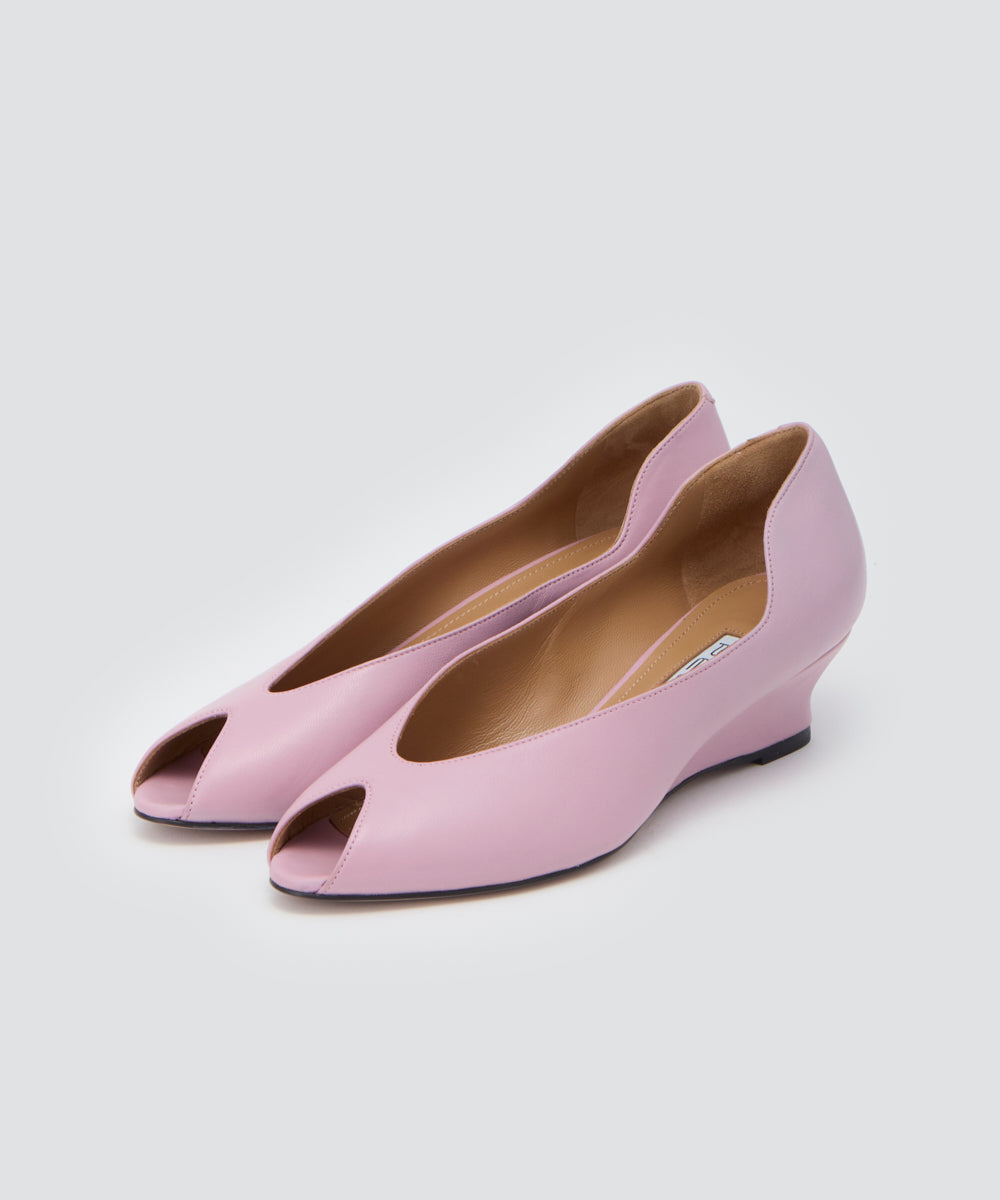 PELLICO | ウェッジソール パンプス 4.0cm PINK - アマンオンライン