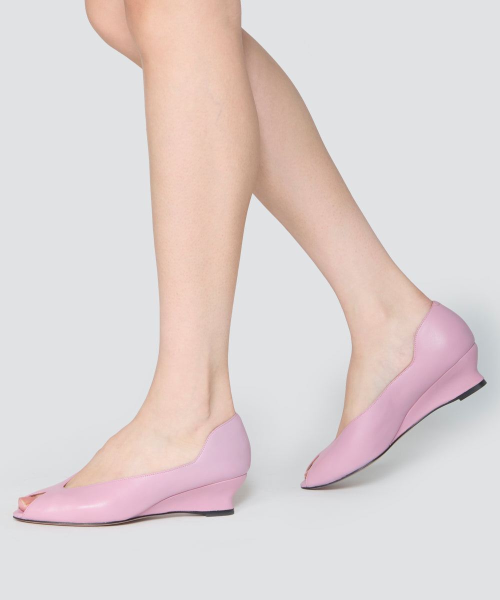 PELLICO | ウェッジソール パンプス 4.0cm PINK - アマンオンライン