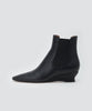 LOTTI ウェッジソール ショートブーツ 4.0cm BLACK