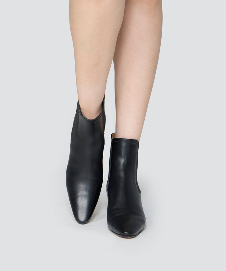 PELLICO | ウェッジソール ショートブーツ 4.0cm BLACK - アマン