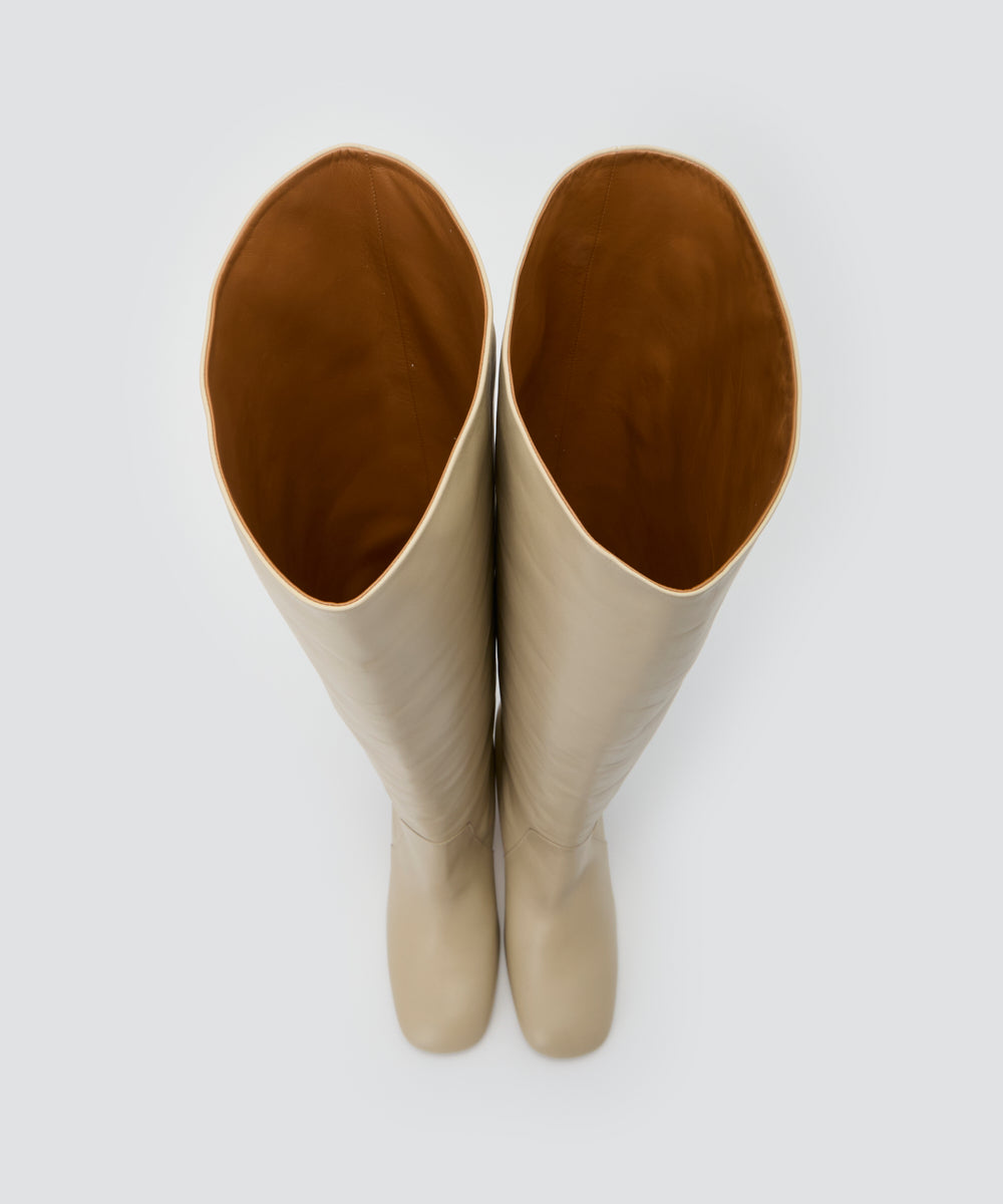 PELLICO | ロングソフトブーツ 8.0cm BEIGE - アマンオンラインストア