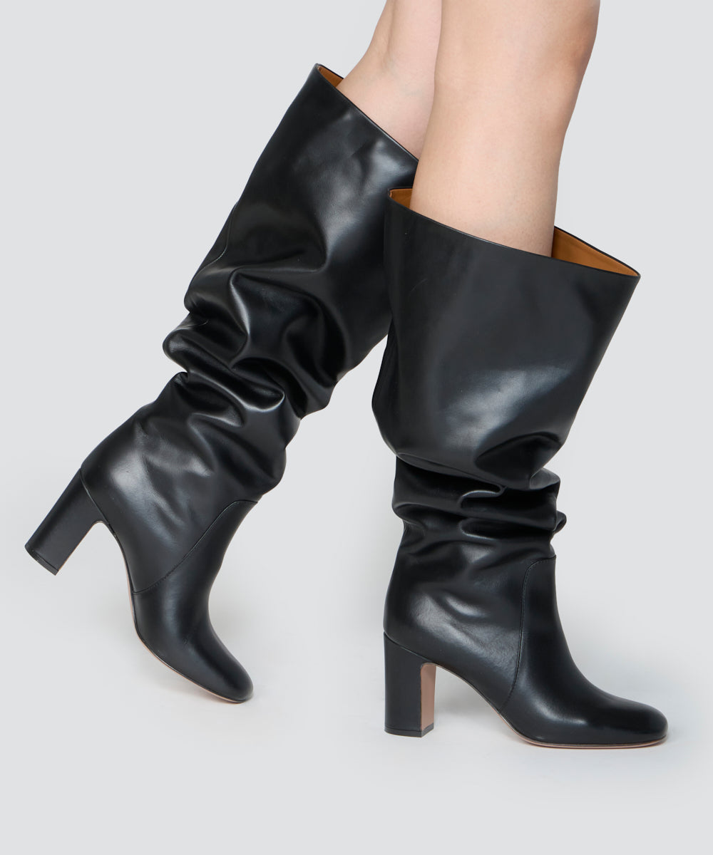 PELLICO | ロングソフトブーツ 8.0cm BLACK - アマンオンラインストア