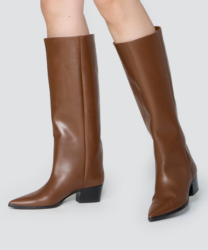 PELLICO | ロングソフトブーツ 4.0cm FRIAR BROWN - アマンオンライン