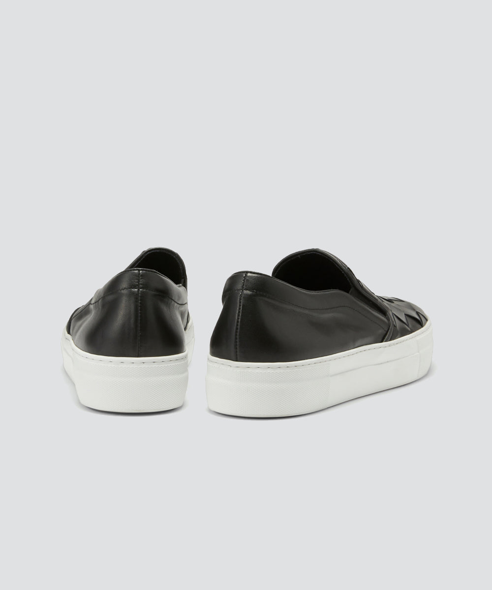 PELLICO SUNNY メンズ イントレチャート スリッポン 3.5cm BLACK