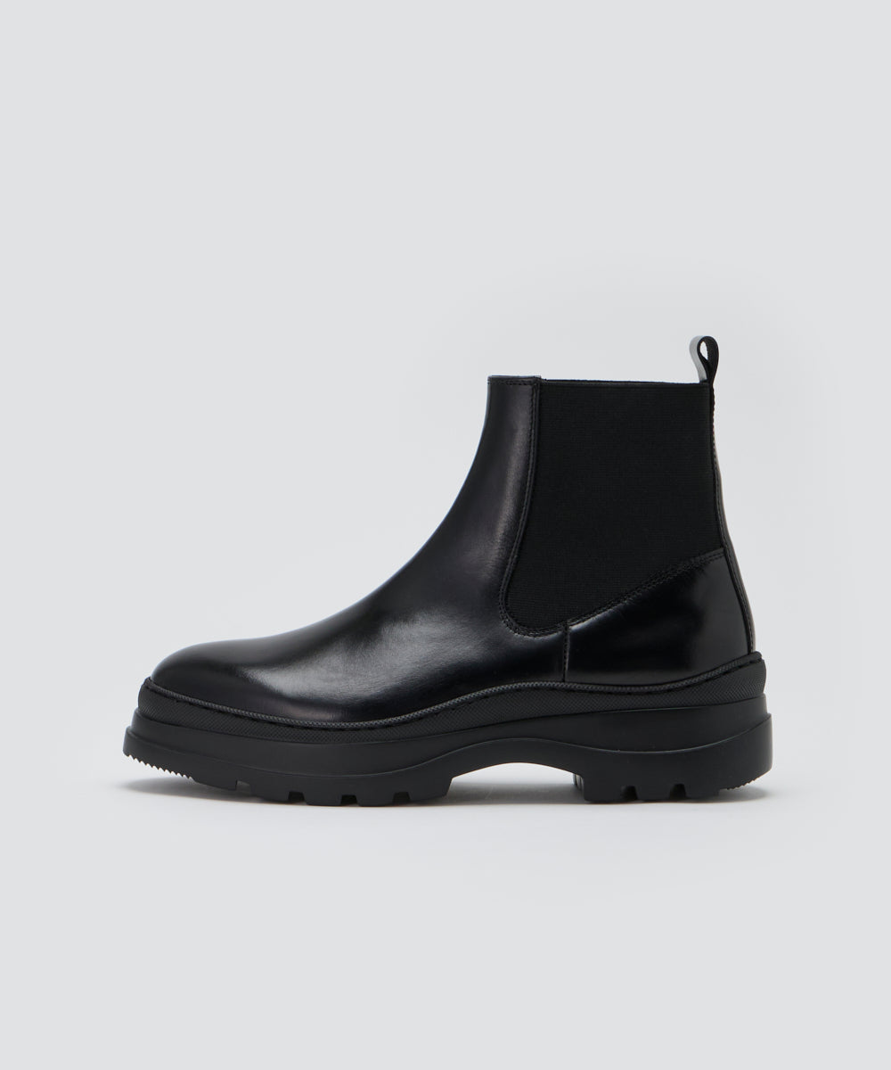 LASALLE 撥水 サイドゴアブーツ 4.5cm BLACK