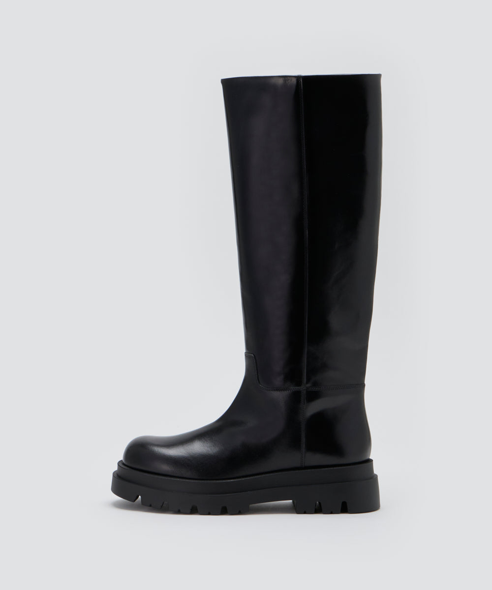 VENUS 撥水 ロングブーツ 5.0CM BLACK