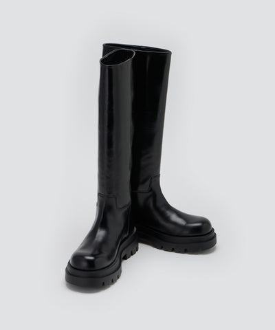 VENUS 撥水 ロングブーツ 5.0cm BLACK