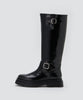 【OUTLET対象】GENOVA 撥水 エンジニアロングブーツ 4.5cm BLACK