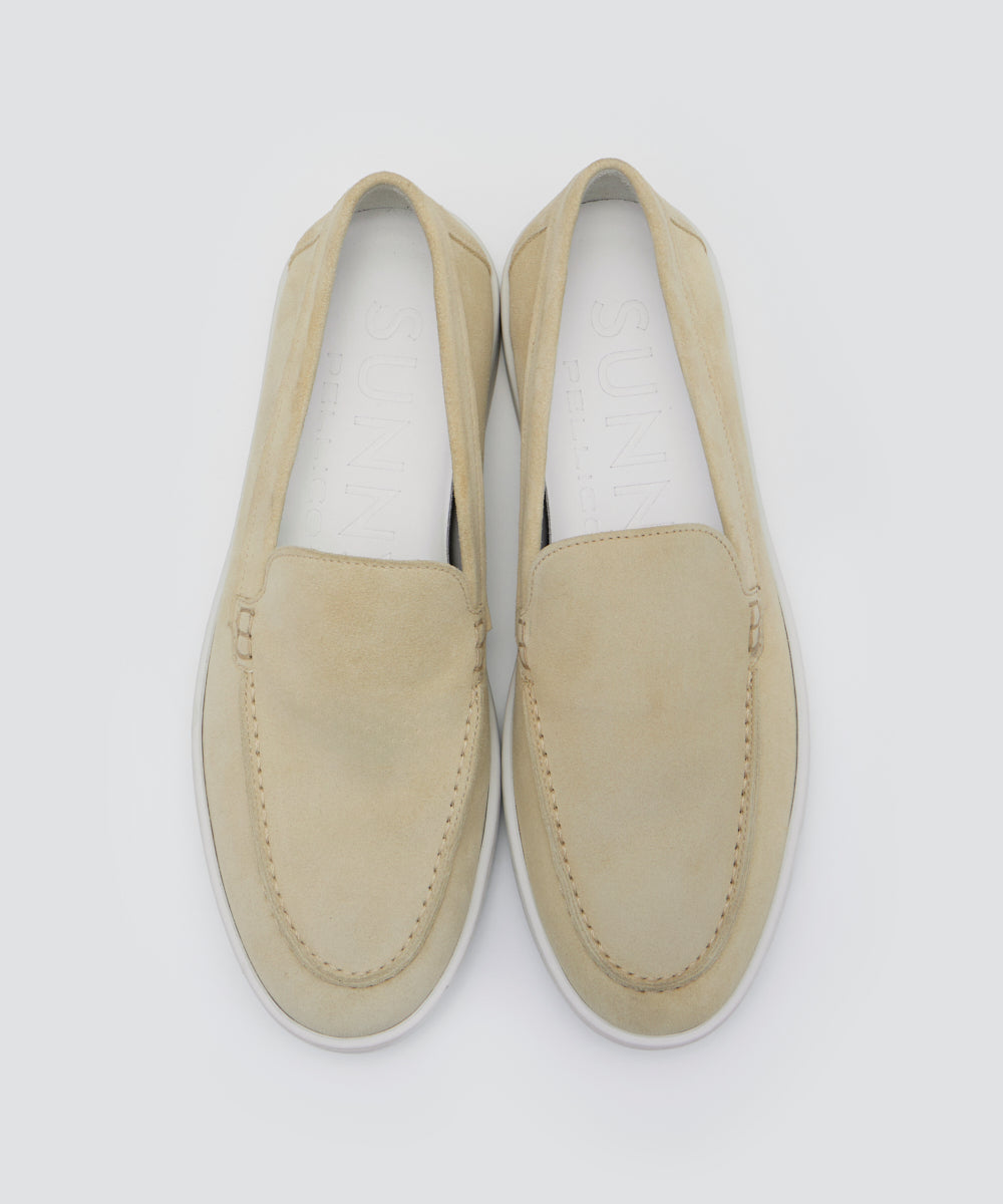 PELLICO SUNNY | メンズ スウェード スリッポン 2.5cm CREAM