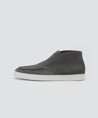 BARTEX メンズ スウェード チャッカ スニーカー 2.5cm GRAY