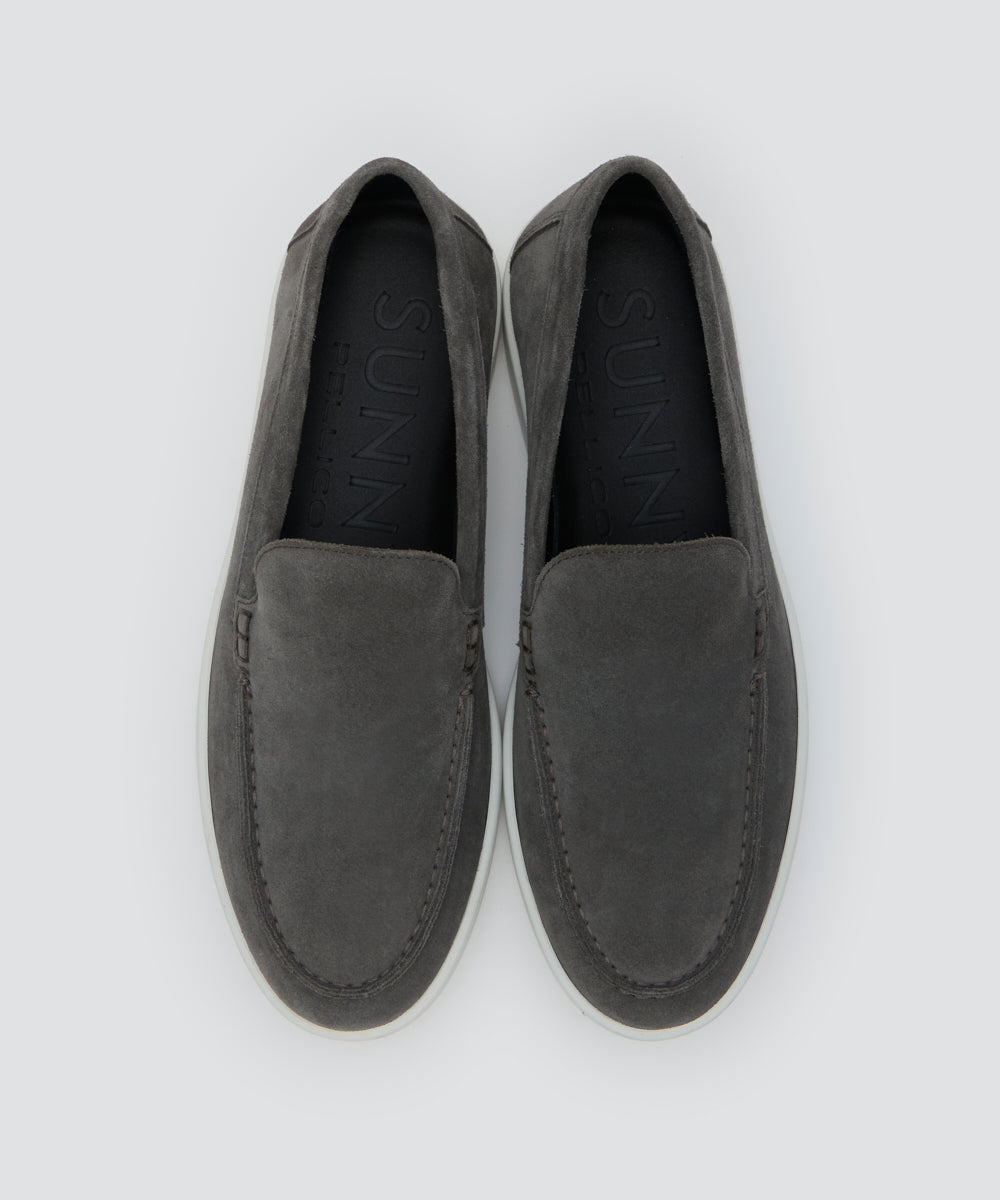 PELLICO SUNNY | BARTEX メンズ スウェード スリッポン 2.5cm GRAY