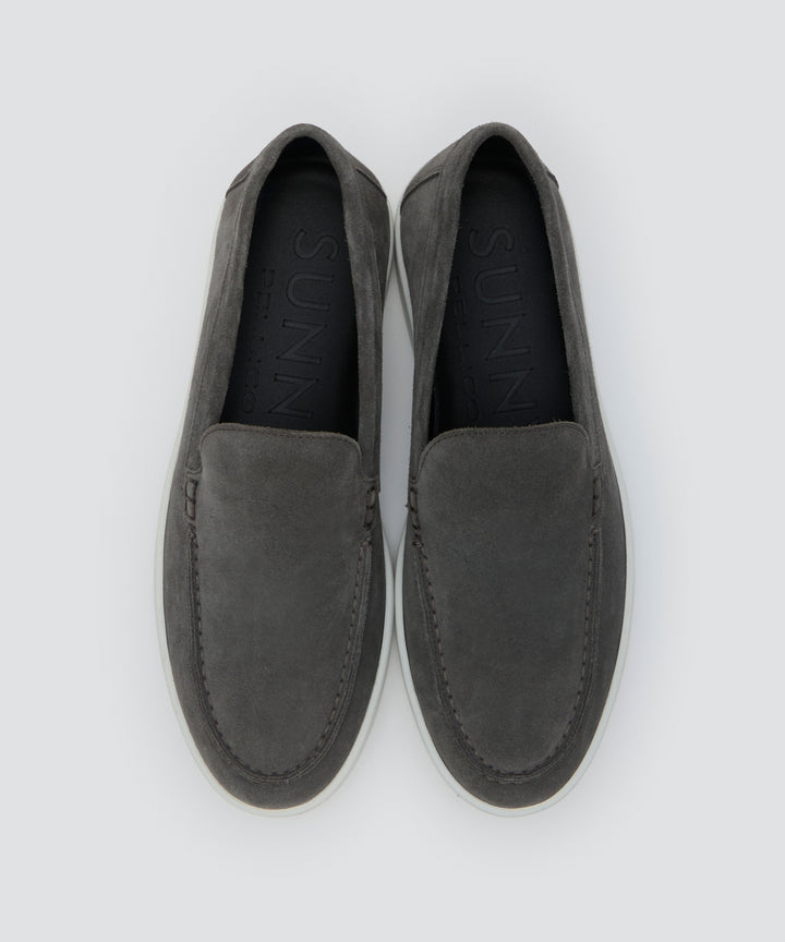 PELLICO SUNNY | BARTEX メンズ スウェード スリッポン 2.5cm GRAY
