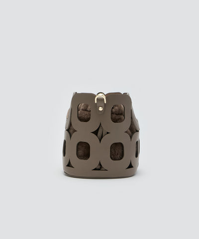 ANELLI HANDLES MINI WITH FUR バッグ EARTH