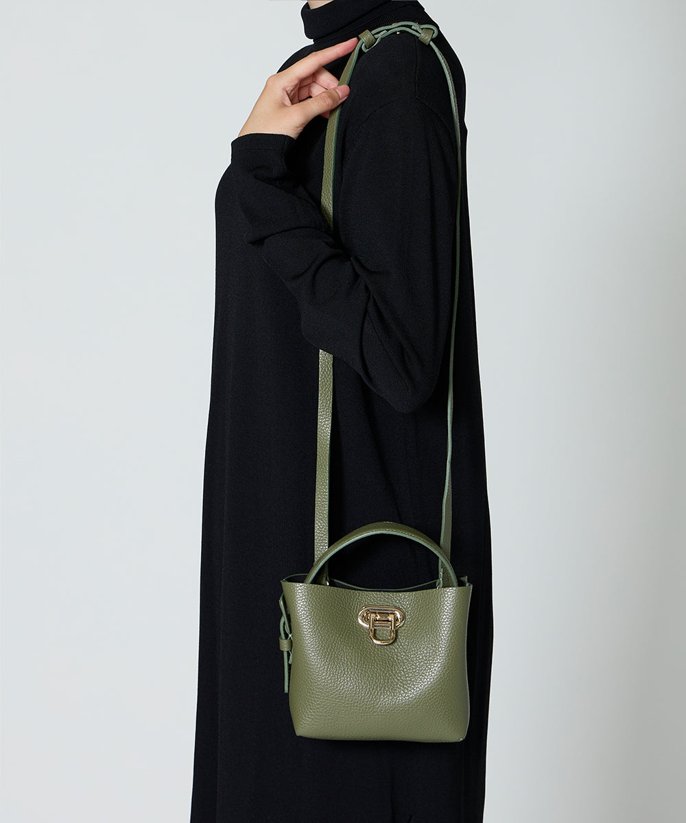 ANELLI TURNLOCK MINI バッグ MOSS GREEN