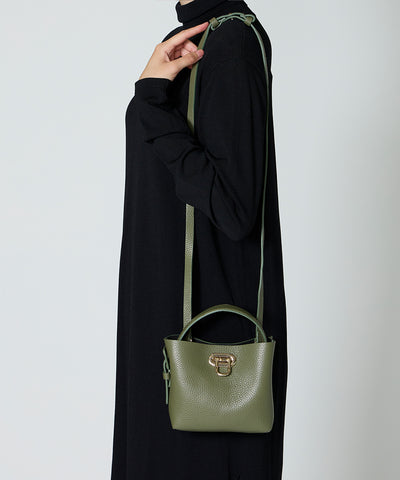 ANELLI TURNLOCK MINI バッグ MOSS GREEN