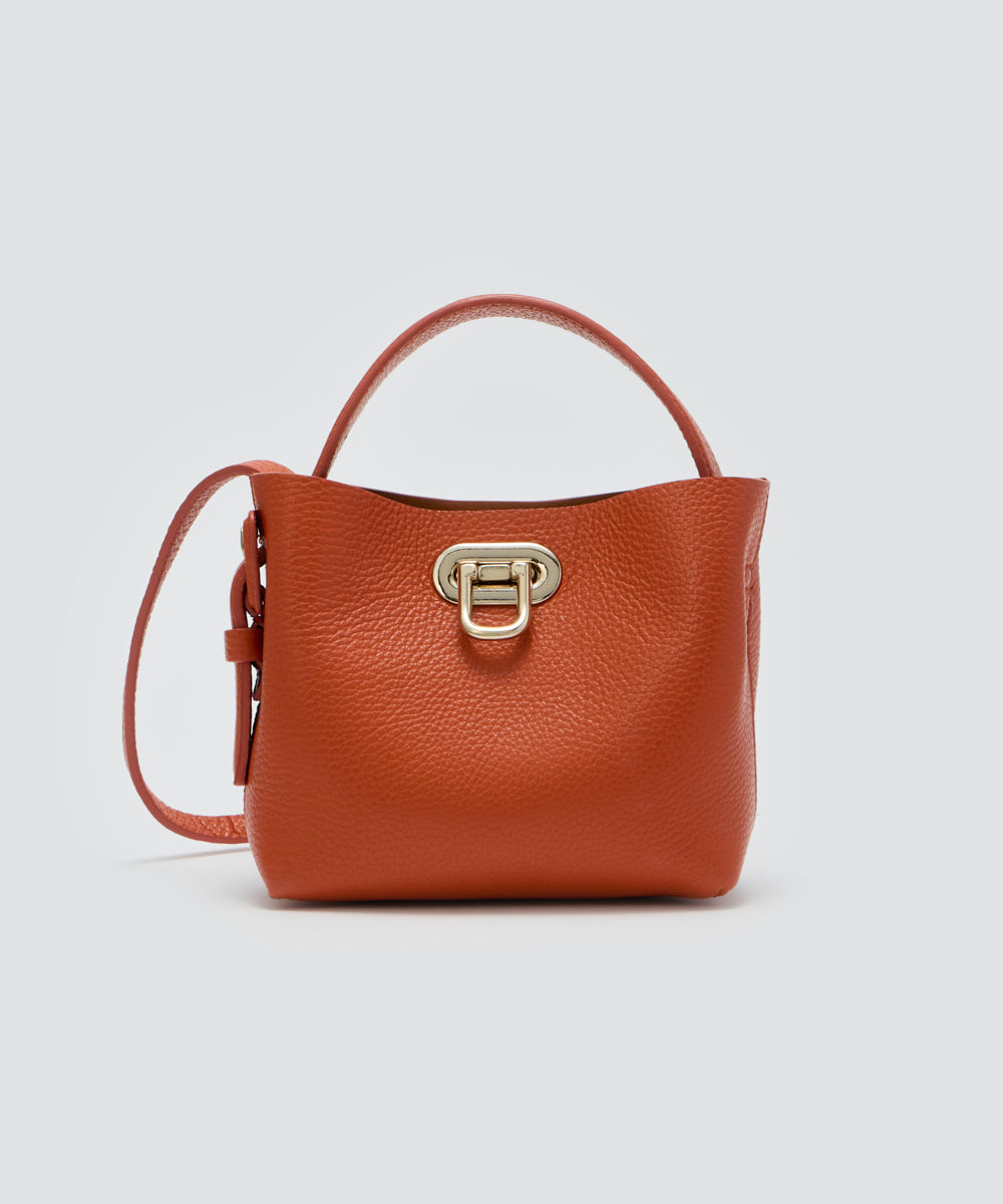ANELLI TURNLOCK MINI バッグ DARK ORANGE