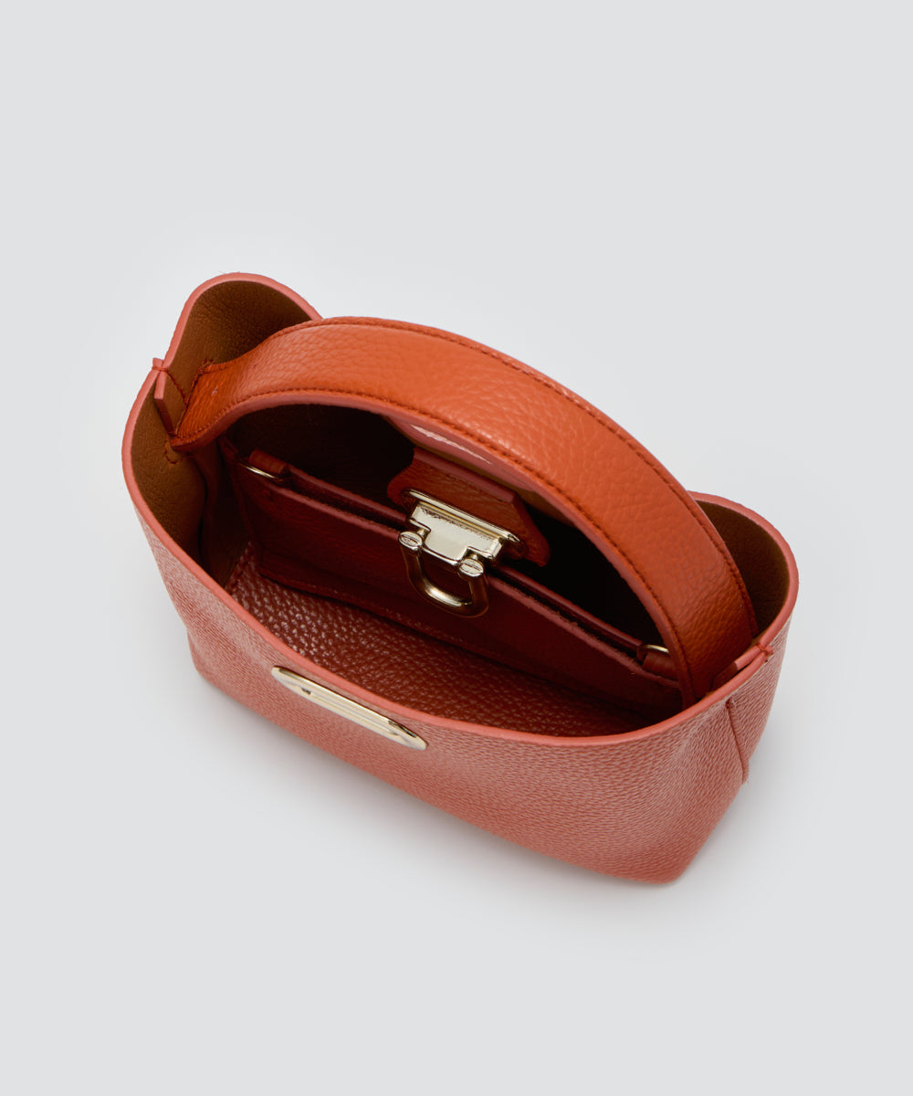ANELLI TURNLOCK MINI バッグ DARK ORANGE