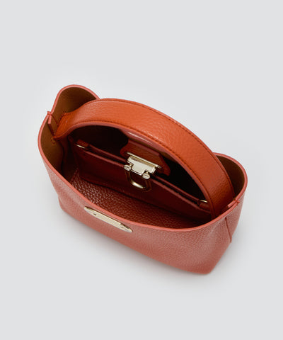 ANELLI TURNLOCK MINI バッグ DARK ORANGE