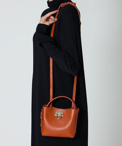 ANELLI TURNLOCK MINI バッグ DARK ORANGE