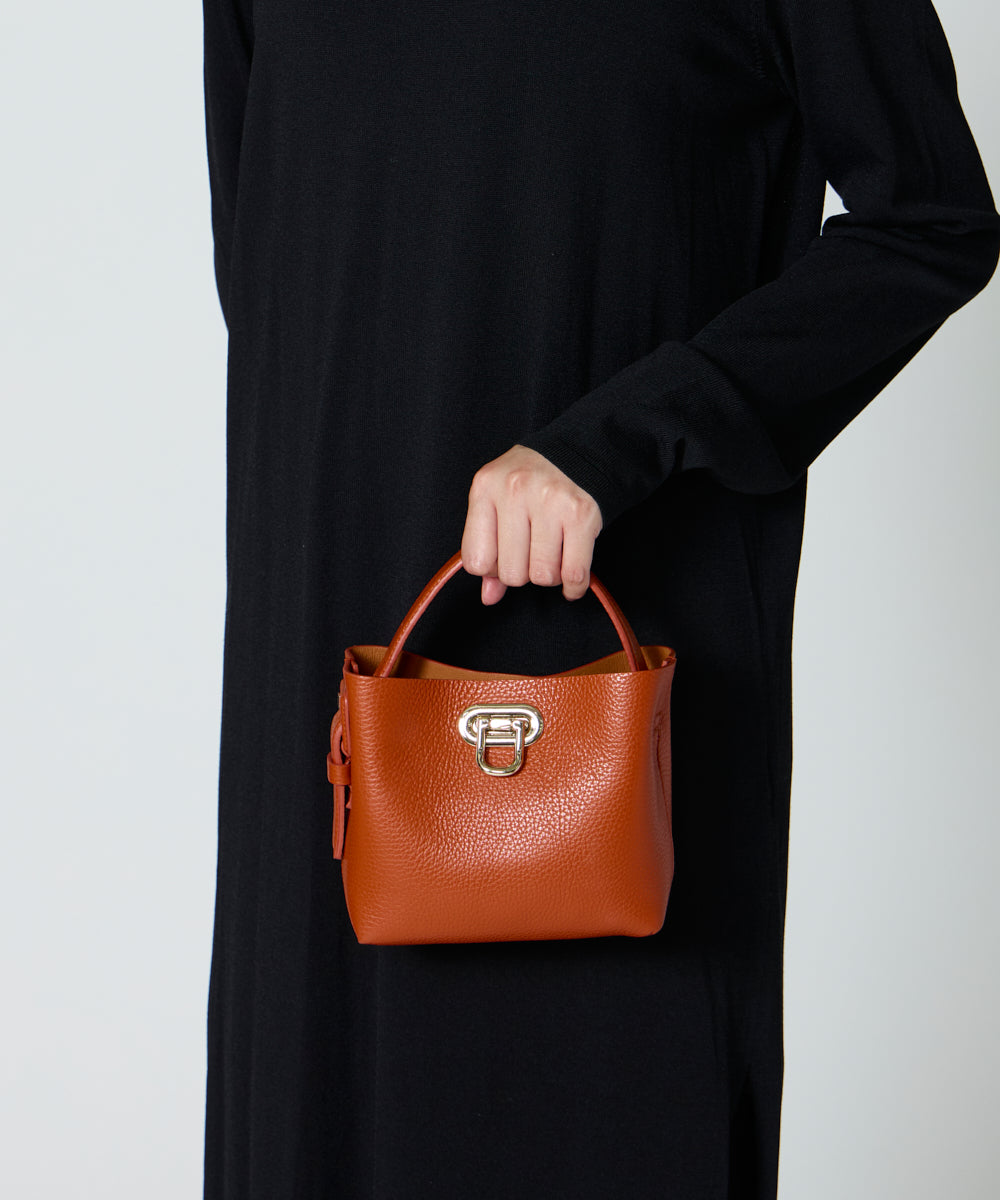 PELLICO BAG | ANELLI TURNLOCK MINI バッグ DARK ORANGE - アマン