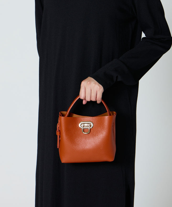 PELLICO BAG | ANELLI TURNLOCK MINI バッグ DARK ORANGE - アマン