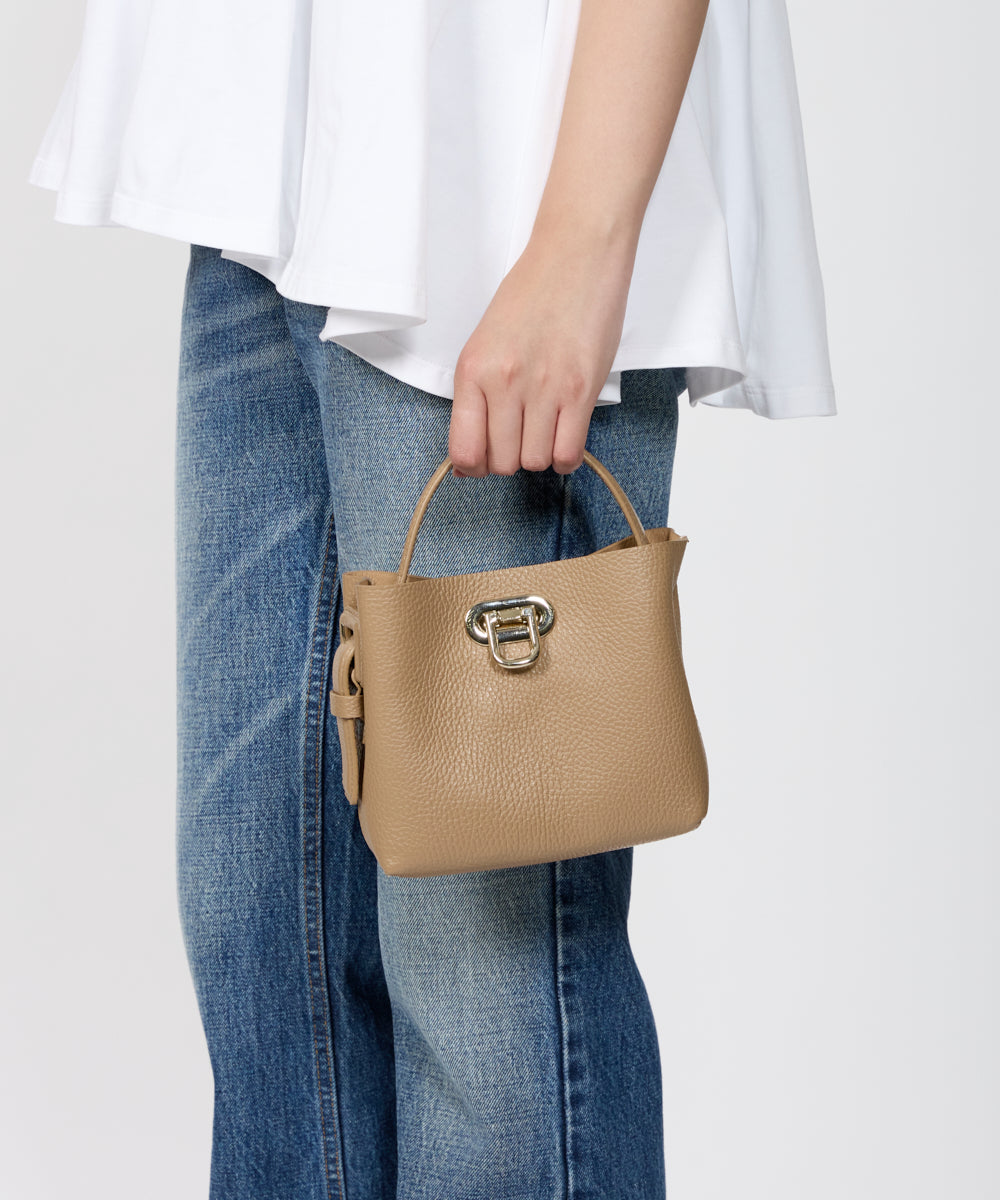 PELLICO BAG | ANELLI TURN LOCK MINI バッグ CAMEL - アマン 
